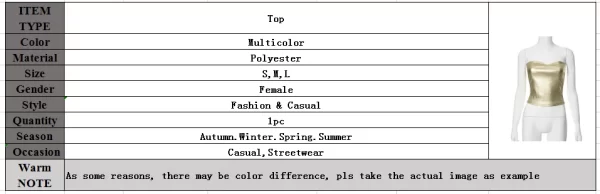 Strapless Backless Sexy Y2K Crop Top Corset Party Club Outfits for Women Tube Vest Autumn Winter Sleeveless Skinny Bustier Tops - Image 10