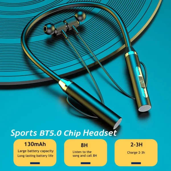 Fones de ouvido esportivos Bluetooth SD Surround Stereo - Image 5