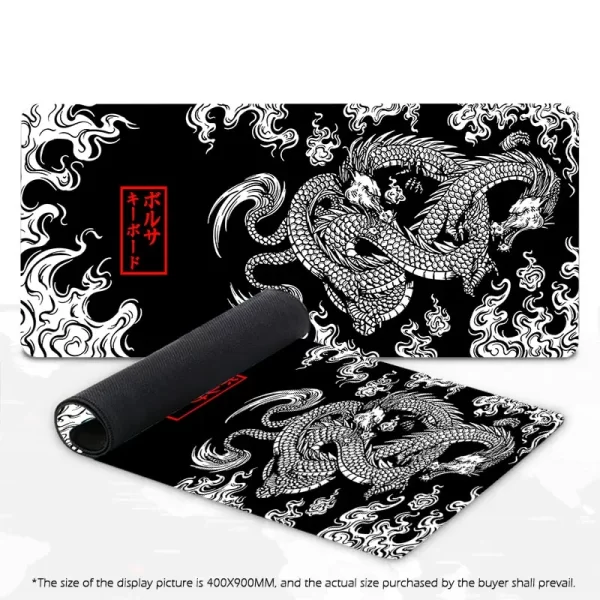 Japanese Dragon Large Gaming Mousepad XXL Keyboard Gamer Mouse Pad on The Table Speed Desk Mat Anime 900x400 700X300 Mouse Mats - Image 13