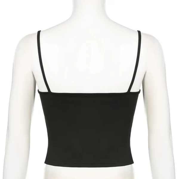 Darlingaga Strap Casual Solid Skinny Women Camis Tops Short Korean Style Homewear All-Match Summer Cropped Top Mini Streetwear - Image 16