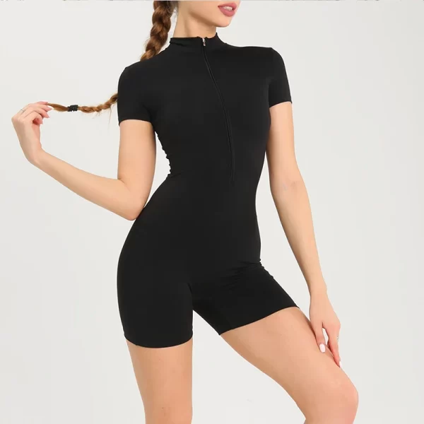 Women's Fitness Short Jumpsuits Long Sleeve Training Overalls One-Piece Sporty Suits Workout Romper Gym Clothing Woman Tracksuit - Image 26