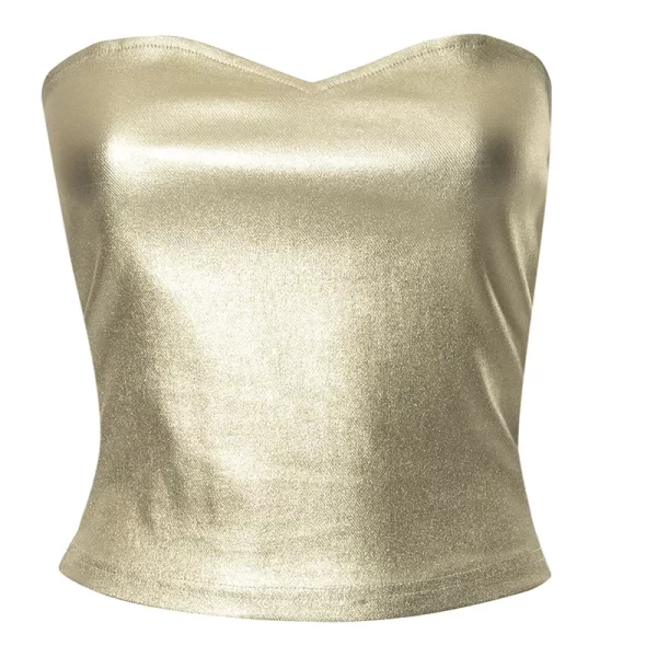 Strapless Backless Sexy Y2K Crop Top Corset Party Club Outfits for Women Tube Vest Autumn Winter Sleeveless Skinny Bustier Tops - Image 18