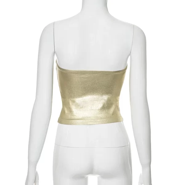 Strapless Backless Sexy Y2K Crop Top Corset Party Club Outfits for Women Tube Vest Autumn Winter Sleeveless Skinny Bustier Tops - Image 6