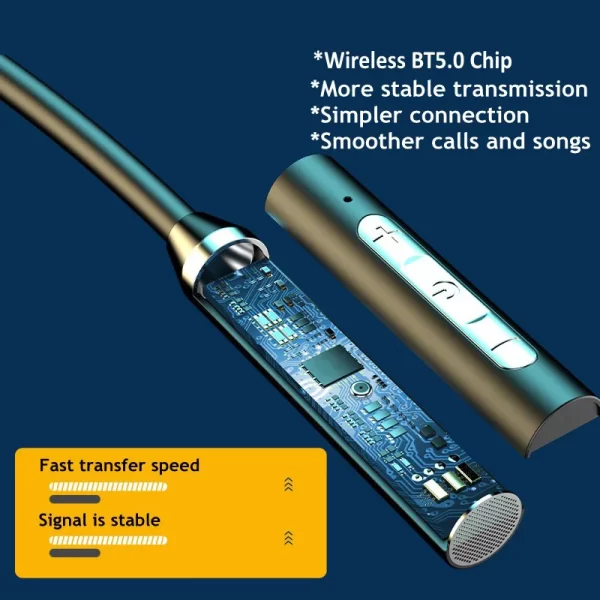 Fones de ouvido esportivos Bluetooth SD Surround Stereo - Image 9
